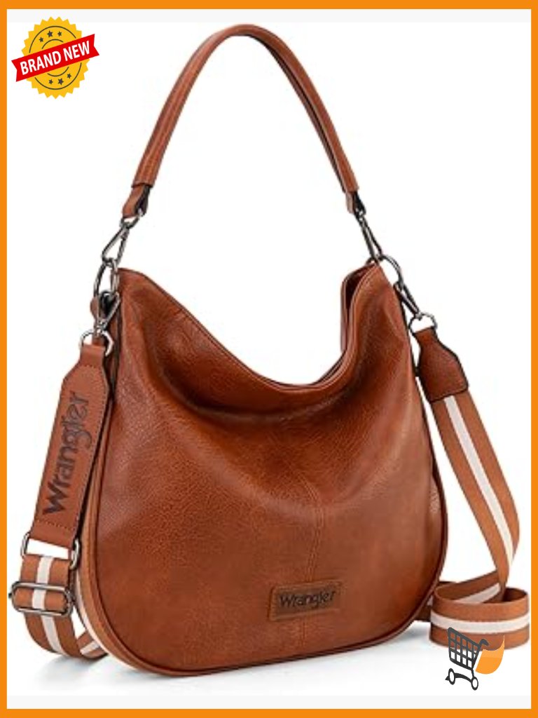 Hobo Crossbody Bag With Adjustable Strap Vegan Leather Tote Zip Closure